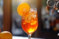 Zesty Aperol cocktail. Generate Ai