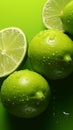 Zesty appeal Lime displayed against a light lime colored background