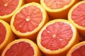 Zesty citrus goodness, close-up of vibrant grapefruit slices