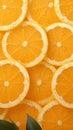 Zesty delight Orange on sunny backdrop, abundant freshness, copy space