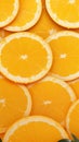 Zesty delight Orange on sunny backdrop, abundant freshness, copy space