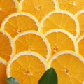 Zesty delight Orange on sunny backdrop, abundant freshness, copy space