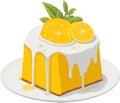 Zesty Lemon Yogurt Cake: A Tempting Illustrated Delight