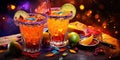 Zesty Margarita and Tacos - Flavor Explosion - Fiery and Festive - Mexican Fiesta