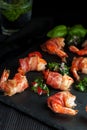 Zesty Marinated Bacon-Wrapped Shrimp