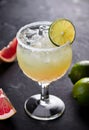 Zesty Summer Refresher: Margarita Cocktail with Citrus Twist Royalty Free Stock Photo