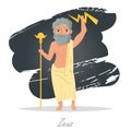 Zeus. Greek gods. Vector