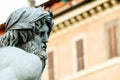 Zeus Statue cropped in Bernini's Fountain, Piazza Navona, Rome I Royalty Free Stock Photo