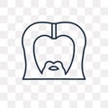 Zeus vector icon isolated on transparent background, linear Zeus