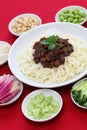 Zha jiang mian(Beijing style) Royalty Free Stock Photo