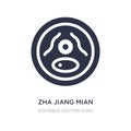 zha jiang mian icon on white background. Simple element illustration from Food concept