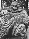 Zhangfei stone statue in Wuhou Shrine