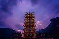 Pagoda at Wulingyuan entrance to the Zhangjiajie national park