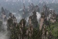 Zhangjiajie mountains in Wulingyuan national park, Hunan - China