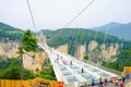 Zhangjiajie's National Forest Park The Grand Canyon of Zhangjiajie skywalk Glass-bottom Bridge