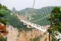 Zhangjiajie\'s National Forest Park The Grand Canyon of Zhangjiajie skywalk Glass-bottom Bridge