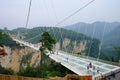 Zhangjiajie\'s National Forest Park The Grand Canyon of Zhangjiajie skywalk Glass-bottom Bridge