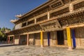 ZHANGYE, CHINA - AUGUST 23, 2018: Giant Buddha Dafo Temple in Zhangye, Gansu Province, Chi