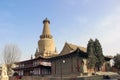 ZHANGYE, CHINA - MARCH 8 2016: The Giant Buddha Temple. The national AAAA tourist scenic spot in Zhangye, Gansu, China. Royalty Free Stock Photo