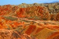 Danxia Geological Park, Zhangye, Gansu Province, China Royalty Free Stock Photo