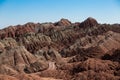 Road in Zhangye Danxia landform Royalty Free Stock Photo