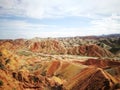 Zhangye Danxia Landform Geological Park Royalty Free Stock Photo