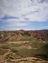 Zhangye Danxia Landform Geological Park Royalty Free Stock Photo