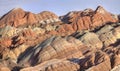 Zhangye danxia platform gansu province Royalty Free Stock Photo