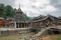 Zhaoxing Chinese Village old architecture Royalty Free Stock Photo