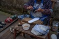 Zhejiang Jiaxing Wuzhen East Gate handmade old shoes