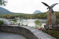 Zheleznovodsk, Mineral Waters, Russia. Lake in the mountains.