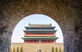 The Zhengyangmen gate in Beijing, China Royalty Free Stock Photo