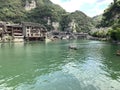 The picturesque scenery of Zhenyuan Ancient Town.