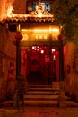 Zhenyuan Ancient Town Alley night scene Royalty Free Stock Photo