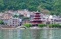 Zhenyuan Ancient Town on Wuyang river in Guizhou Province, China