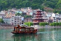 Zhenyuan Ancient Town on Wuyang river in Guizhou Province, China