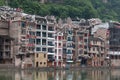 Zhenyuan Ancient Town on Wuyang river in Guizhou Province, China