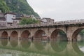 Zhenyuan Ancient Town on Wuyang river in Guizhou Province, China