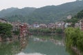 Zhenyuan Ancient Town on Wuyang river in Guizhou Province, China