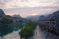 Zhenyuan old town sunrise scene 3