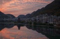 Zhenyuan old town sunset scene Royalty Free Stock Photo