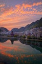 Zhenyuan old town sunset view Royalty Free Stock Photo