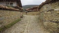 Zheravna/Bulgaria - March 3, 2020: Historic wooden house from the 19th century is an architectural reserve of national importance Royalty Free Stock Photo