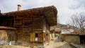 Zheravna/Bulgaria - March 3, 2020: Historic wooden house from the 19th century is an architectural reserve of national importance Royalty Free Stock Photo