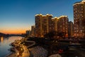 Zhivopisnaya embankment along the Moskva river in Krasnogorsk, Russia