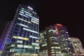 Zhongguancun office buildings at night, Beijing, China