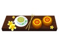 zhongqiu Mooncakes Wooden Food Board Chinese Harvest Moon Festival