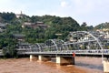 Zhongshan Bridge at Lanzhou, China Royalty Free Stock Photo
