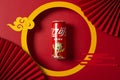 Can of original flavor Coca-Cola specially for 2022 Chinese New Year of Tiger with Chinese style