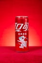 can of original flavor Coca-Cola specially for 2023 Chinese New Year of Rabbit vertical composition